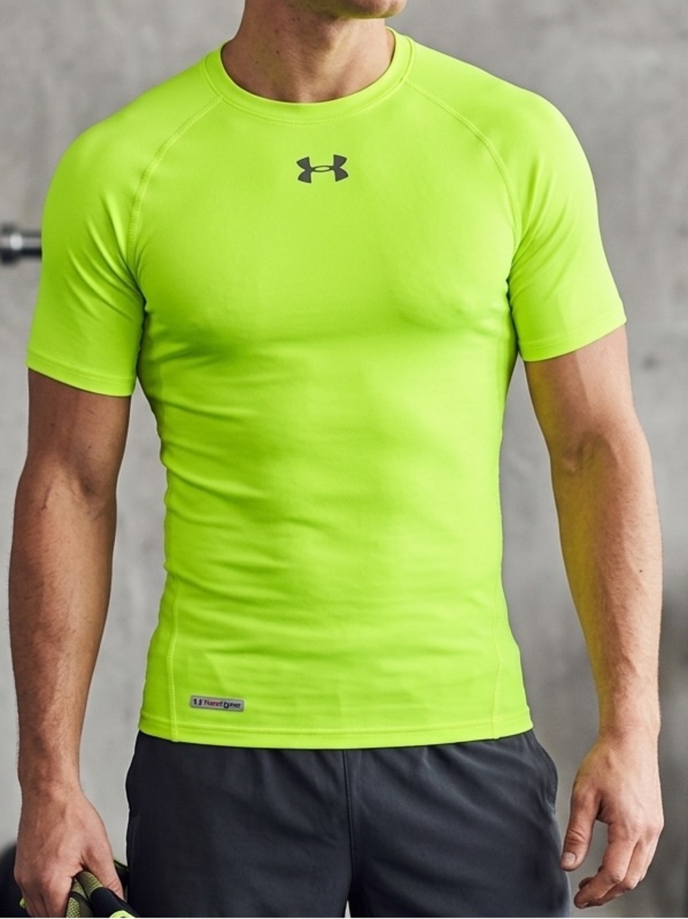 Under Armour Men’s Bright Green Short Sleeve Performance Tee Size XL